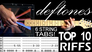 TOP 10 Deftones Songs List amp Guitar Tab  Guitar Tutorial  Guitar Lesson for 6 String [upl. by Maeve]