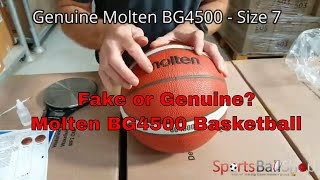 Molten BG4500 Basketball Size 7  Is Yours Fake Or Genuine [upl. by Raycher]