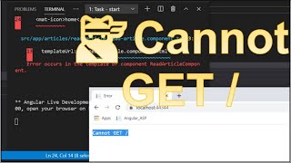 🐱‍👤 Solved Cannot GET  Error in ASP Angular Goto VSCode [upl. by Culbertson332]