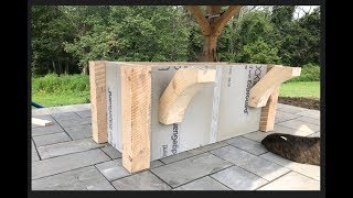 DIY Building an Outdoor Kitchen Island Frame [upl. by Hera]