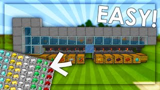 Item Sorting System in Minecraft Bedrock  Easy amp Expandable Tutorial 118 [upl. by Aicella966]