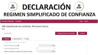 DECLARACION RESICO SAT 2022 PASO A PASO [upl. by Aytnahs]