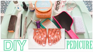 DIY PEDICURE AT HOME  SELF PAMPERING [upl. by Riegel]