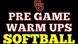 OU Softball Pre Game Warms Up Battle Series [upl. by Ronda]