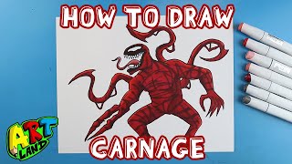 How to Draw CARNAGE from VENOM 2 [upl. by Salvidor]