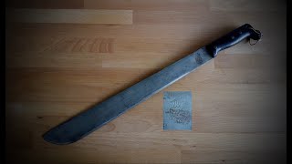 US Legitimus Collins 1942 18 inch machete [upl. by Halika]