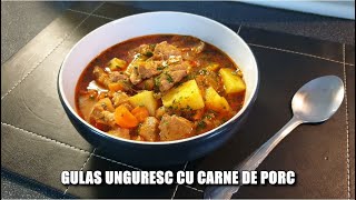 GULAS UNGURESC CU CARNE DE PORCadrianascooking [upl. by Yerffoeg68]