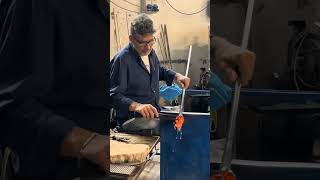 Glass idol horse making glassart glasscrafting muranoglass italy trendingvideo viralvideo [upl. by Uolymme]