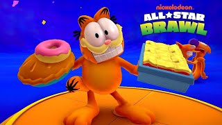 Nickelodeon AllStar Brawl Garfield Gameplay PS4 [upl. by Aziram]