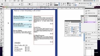 How to Make a Menu in Indesign  InDesign Tutorials [upl. by Durston]