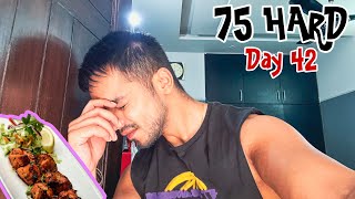 Chicken dediya paneer ki jagah 😨  75 HARD day 42 [upl. by Ahsitahs]