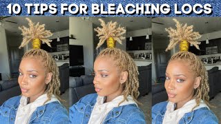 10 Tips for Bleaching Locs [upl. by Ahseral]