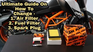 How To Replace Service Kit  KTM Duke 125200390  Ultimate Guide [upl. by Cenac]