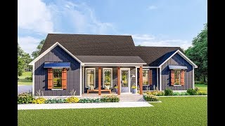 Modern Farmhouse Plan 62155V 3D Walkthrough Tour [upl. by Aney871]