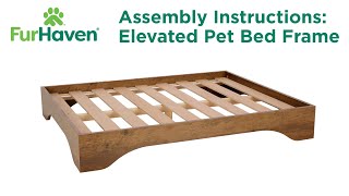 Elevated Pet Bed Frame Instructional Video [upl. by Adnilec]