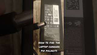 How to find the laptop charger pin polarity [upl. by Ettevol]