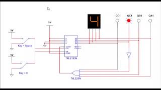 Integrated Synchronous Counter 74193 [upl. by Fowle24]