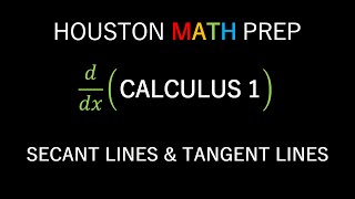 Secant Lines and Tangent Lines Calculus 1 [upl. by Avirt]