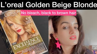 Loreal Paris 913 Golden Beige Blonde Hair Color  Light brown hair color without bleach  lifeadds [upl. by Alol]