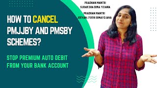 How To Cancel PMJJBY And PMSBY Schemes And Stop Premium Auto Debit From Your Bank Account Tamil [upl. by Eecrad]