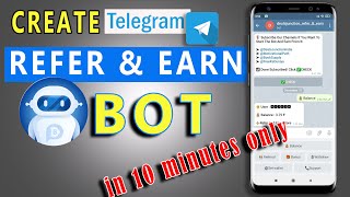 How to Create Refer and Earn Telegram BOT in just 10 Minutes  Refer and Earn Bot ko Kaise Banaye [upl. by Atwahs774]