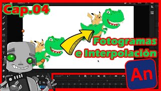 Tipos de Fotograma e Interpolación en Adobe Animate 2020Curso Completo AnimateClase 04 [upl. by Idnal]