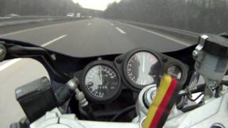 Yamaha FZR 1000 0250 kmh in 1080p [upl. by Eudoxia]