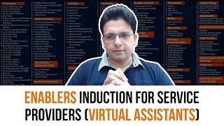 Enablers Induction for Service Providers Virtual Assistants [upl. by Litha]