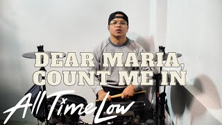 Axl Deaño  Dear Maria Count Me In Drum Cover  All Time Low  ALESIS NITRO MESH KIT [upl. by Ttehr215]