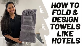 How To Fold amp Design Towels Like Hotels  Virtuous Woman  Lyca Riaz  Episode 5 [upl. by Aicenat32]