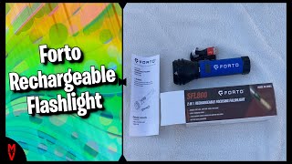 Forto Rechargeable Flashlight  MumblesVideos Product Review [upl. by Redfield]