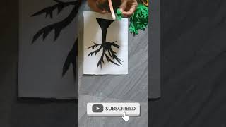 Tree making using cardboard amp paperpaper tree craft [upl. by Stevenson273]