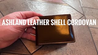 Ashland Leather Horween Shell Cordovan Wallet [upl. by Littell]