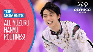 All Yuzuru Hanyu Olympic Routines  Top Moments [upl. by Lled]