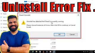 Fix Getting Error When Uninstall App On Windows 10  its Look App is Currently Running in Computer [upl. by Hardin]