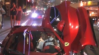 Lewis Hamilton Turns Heads In His 12M Ferrari LaFerrari At Kevin Harts BDay Bash [upl. by Einnahc584]