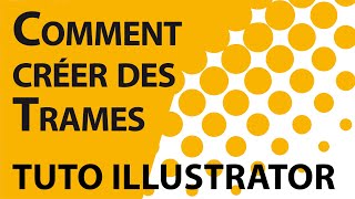 Créer un effet halftone Tuto Illustrator [upl. by Vashtia]