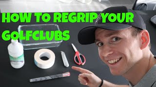 HOW TO REGRIP A GOLFCLUB  Regripping with a GOLF PRIDE ALIGN grip [upl. by Brana]