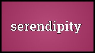 Serendipity Meaning [upl. by Kamaria]