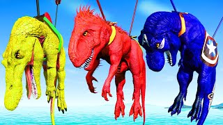 🔴Incredible Tyrannosaurus x Godzilla evolution of River Whos Next Dinosaurs KING Jurassic Aventure [upl. by Flyn]