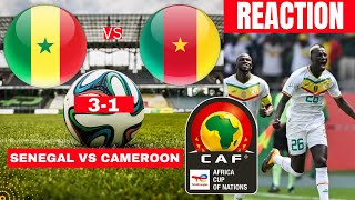 Senegal vs Cameroon 31 Live Africa Cup Nations AFCON Football Match Score Teranga Lions Highlights [upl. by Hayyim58]