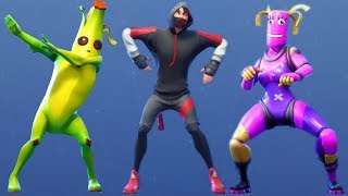 Fortnite All Dances Season 18 Updated to Scenario Samsung Galaxy S10 Exclusive Skin amp Dance [upl. by Aiceila]