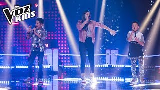 YouJuand Karla y Juanse  Robarte un Beso  la Voz kids 2018 [upl. by Anaigroeg]