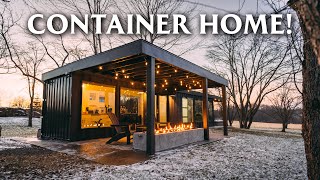 Tiny Shipping Container Home  Scenic Orchard Airbnb Tiny House Tour [upl. by Cami]