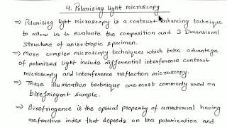 Microscope types Part 4polarizing light microscopy [upl. by Spanos]