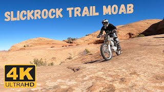 Slickrock Trail Moab on a Dirt Bike in 4K  Full 89 Mile Loop [upl. by Inus78]