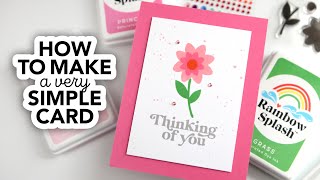 New to cardmaking Heres how to make a very simple card [upl. by Krongold885]