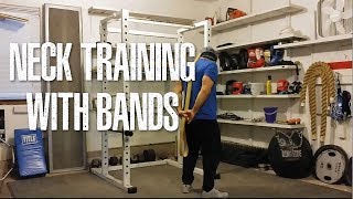 Neck Training With Resistance Bands [upl. by Enineg30]