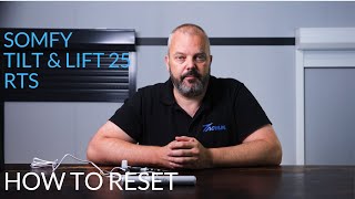 How to reset a Somfy 12V blind  shade motor tilt amp lift 25 RTS [upl. by Meeks]