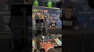 Subversiv Combat jiu jitsu Grand championship press conference fullcontact superfight fightnights [upl. by Naro]